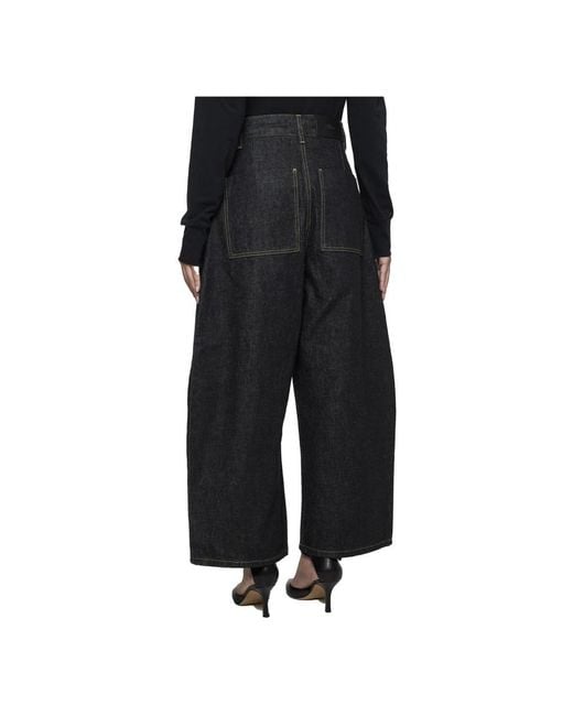 Wide Jeans di Studio Nicholson in Black