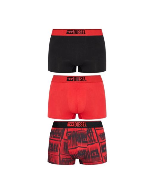 Bottoms di DIESEL in Red da Uomo