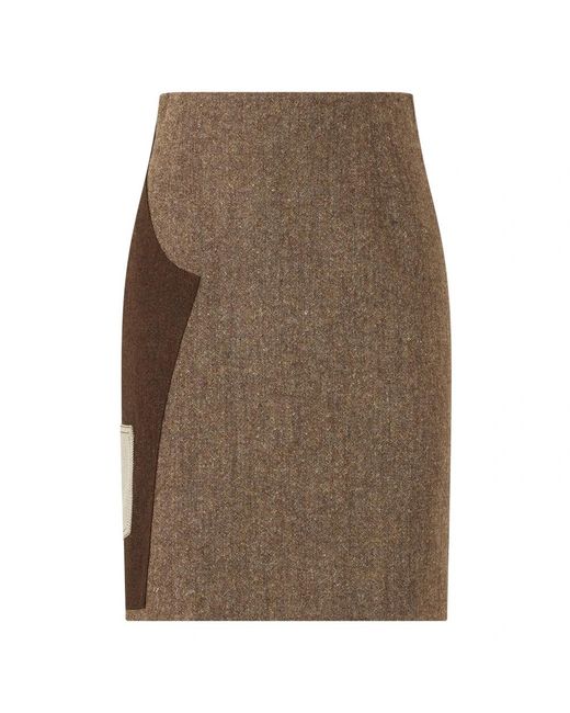 Moschino Fitted Skirt in het Brown