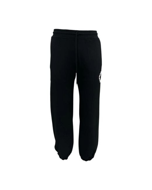 Marcelo Burlon Black Sweatpants for men