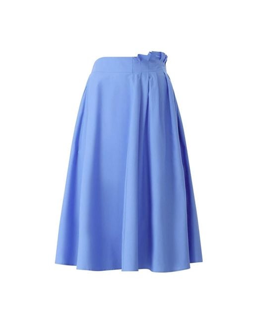 MSGM Blue Midi Skirts