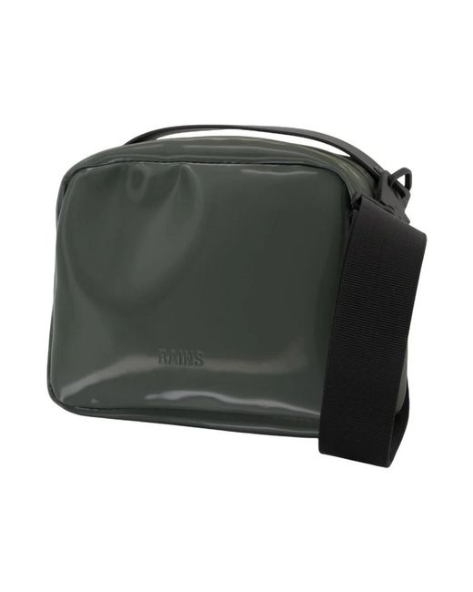 Rains Groene Synthetische Schoudertas Met Ketting in het Green
