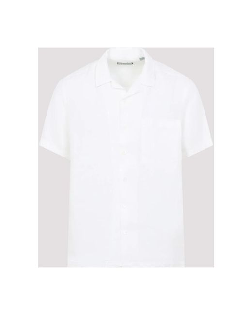 Canali White Short Sleeve Shirts for men