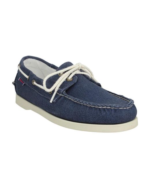 Sebago Blue Sailor Shoes for men