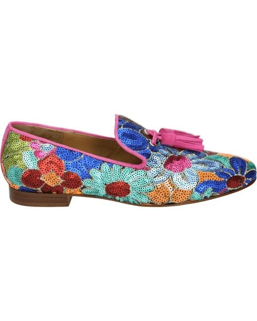 Pedro Miralles Blue Blaue Slip-On Schuhe Mit G-Weite