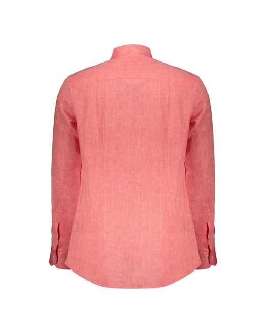 Moorer Pink Casual Shirts for men