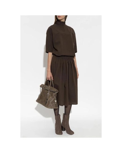 MM6 by Maison Margiela Brown Midi Dresses