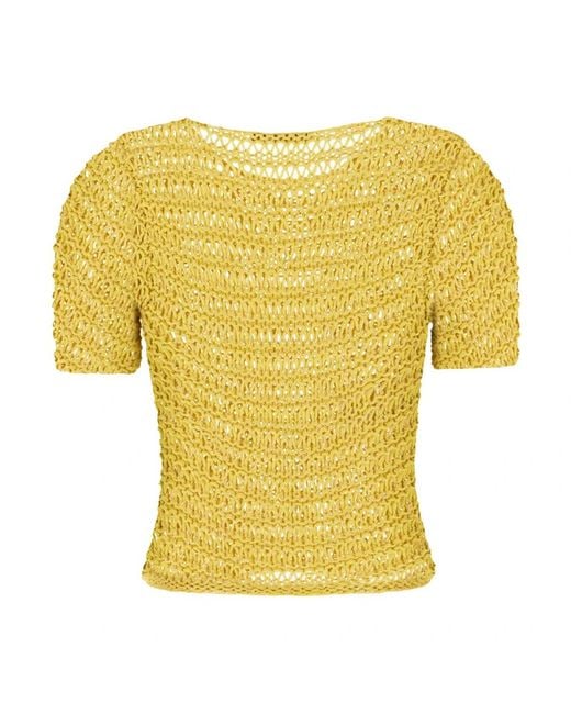 Alberta Ferretti Yellow Blouses