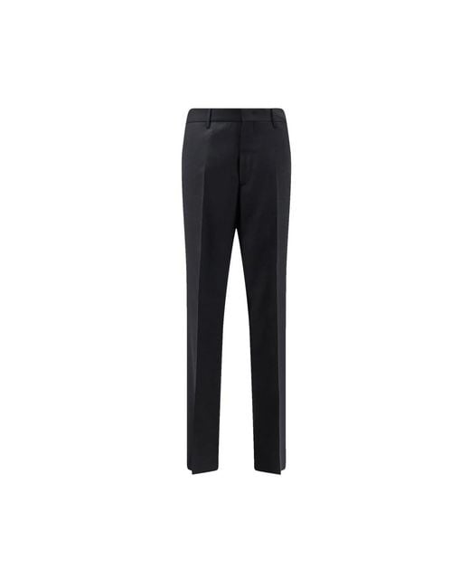 Tagliatore Black Slim-Fit Trousers for men