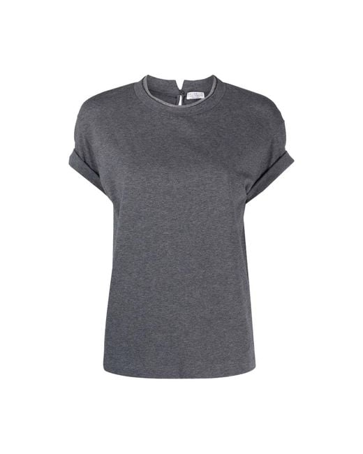 Brunello Cucinelli Gray T-Shirts