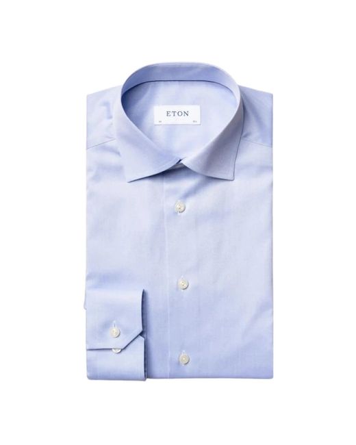Eton of Sweden Blue Formal Shirts for men