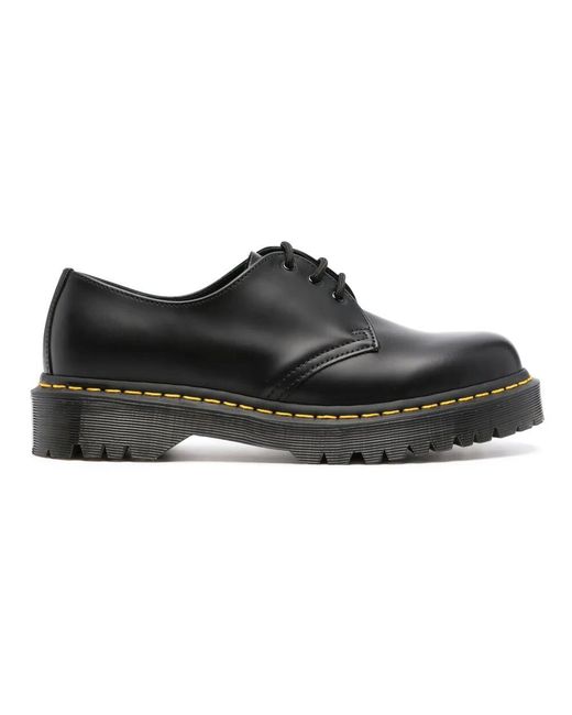 Dr. Martens Schwarze Leder Schnürschuhe in Black für Herren