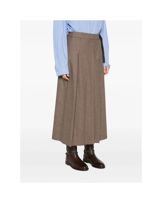 P.A.R.O.S.H. Midi Rok in het Brown