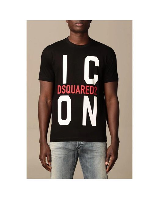 DSquared² T-Shirts in het Black voor heren