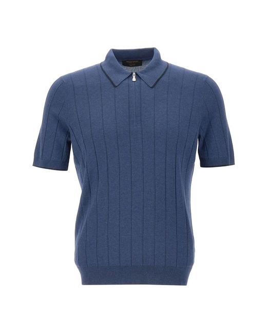 Gran Sasso Blue Polo Shirts for men