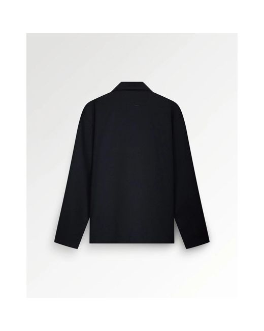Filling Pieces Coach Jacket Twill Wool in het Blue voor heren
