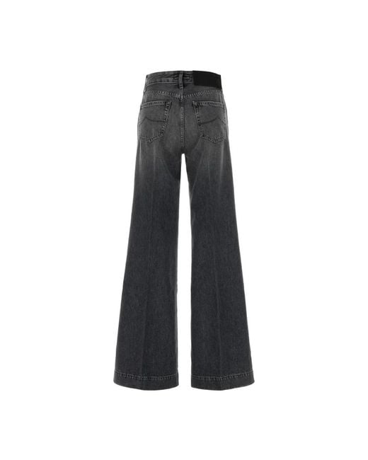 Jacob Cohen Gray Wide Jeans