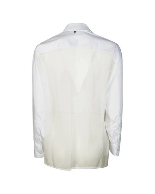 Dondup Camicia Voile in het White