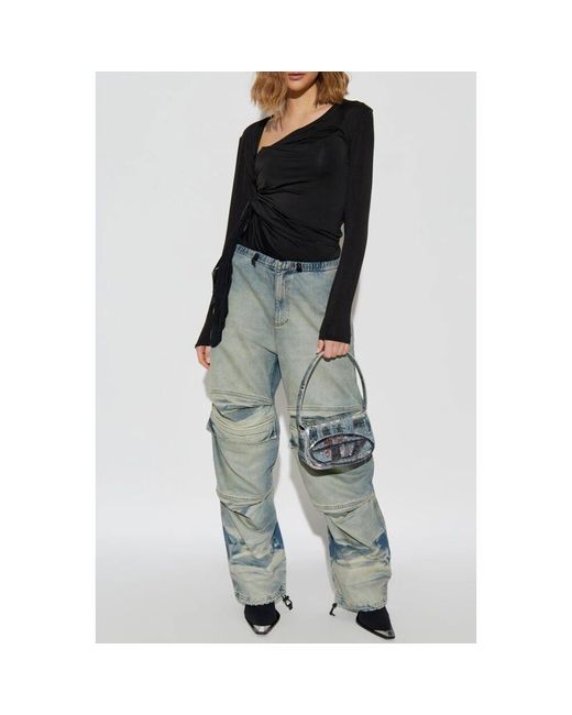 Long Sleeve Tops di DIESEL in Black