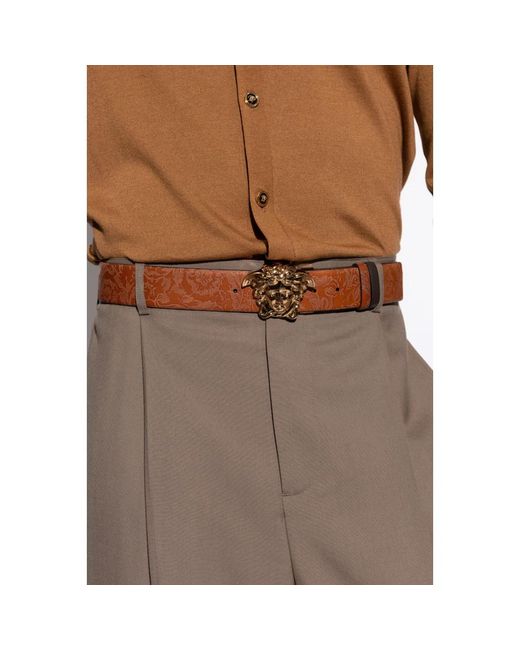 Belts Versace pour homme en coloris Brown