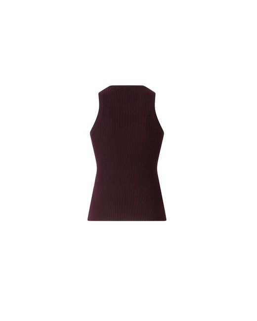 Pinko Mouwloze Tops in het Purple