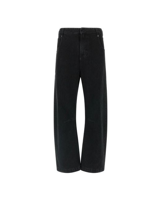 Entire studios Black Straight Fit Jeans for men