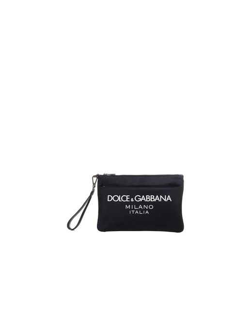 Dolce & Gabbana Black Clutches for men