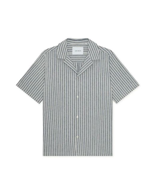 Les Deux Gray Short Sleeve Shirts for men