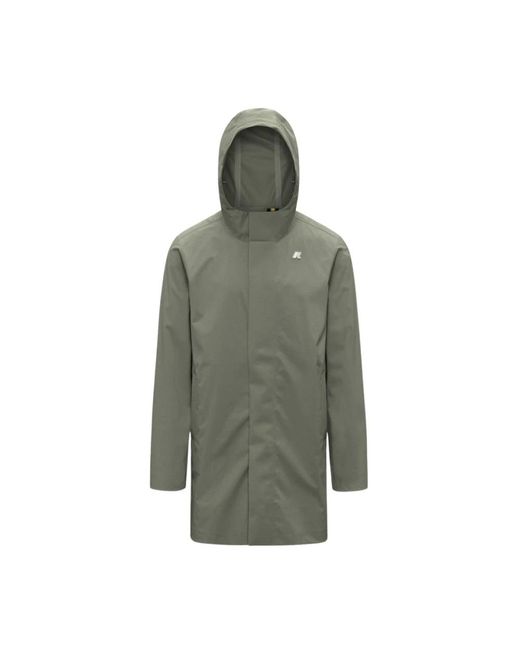 K-Way Green Rain Jackets for men