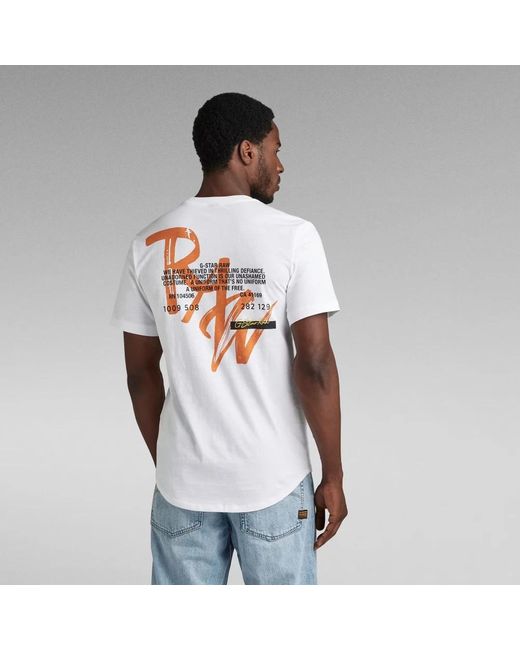 G-Star White T-Shirts for men