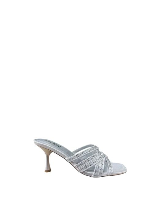 Heeled Mules di Menbur in Gray