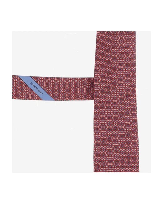 Ferragamo Pink Ties for men