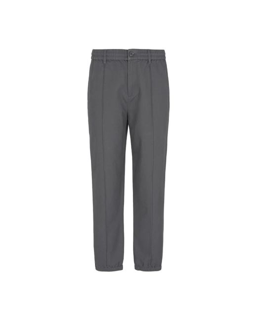 ARMANI EXCHANGE Broeken ,Grijs ,Katoen Grijze Chino's Met Ton-Sur-Ton Steekwerk in het Gray voor heren