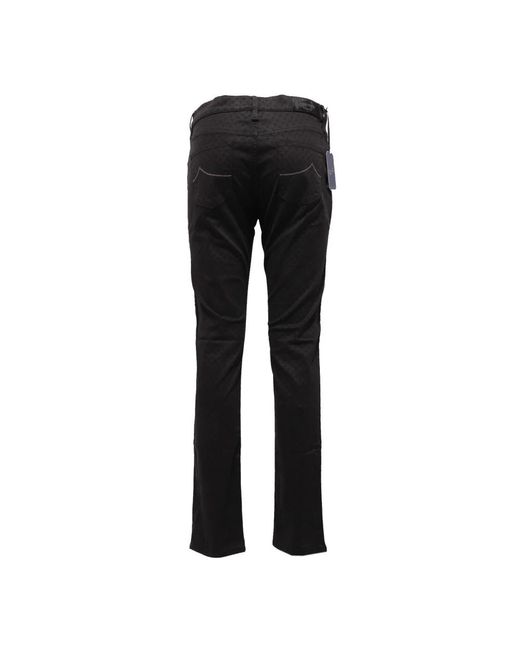 Jacob Cohen Black Slim-Fit Trousers