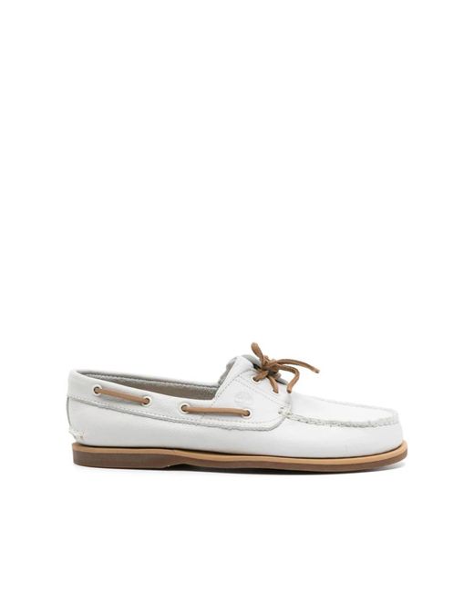 Timberland White Sailor Shoes for men