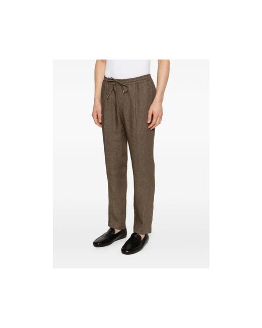 BRIGLIA Green Wide Trousers for men
