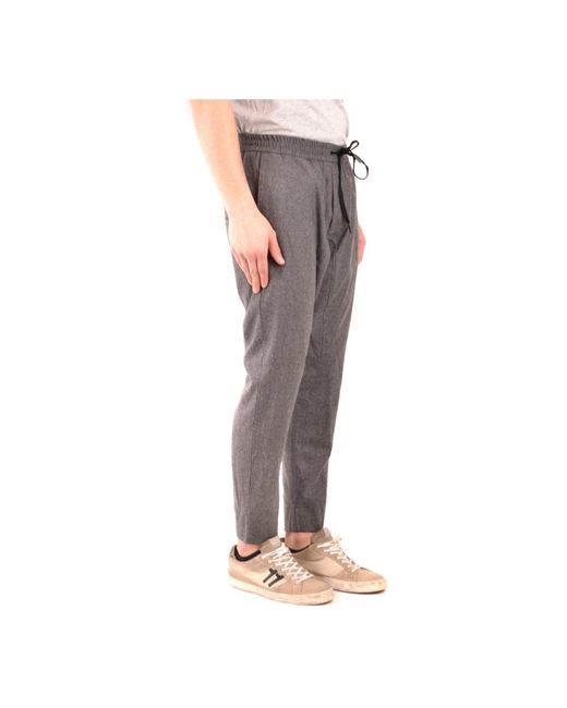 Hōsio Gray Slim-Fit Trousers for men
