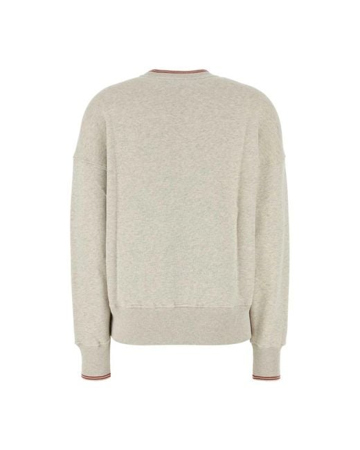 Autry Hoodies & Sweatvesten ,Grijs ,Katoen Lichtgrijze Katoenen Sweatshirt in het White