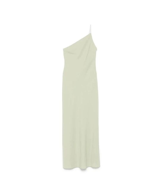 Staud Kleedjes ,Groen ,Katoen Elegante Elodie Jurk in het Green