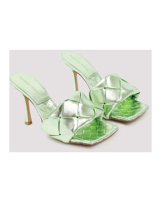 Shoes > heels > heeled mules Bottega Veneta en coloris Green
