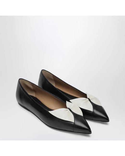 Ferragamo Black Ballerinas