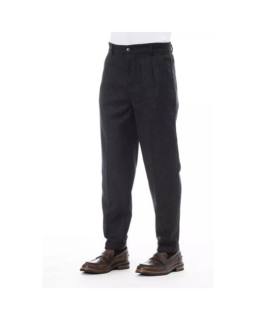 Slim-Fit Trousers Alpha Studio de hombre de color Blue