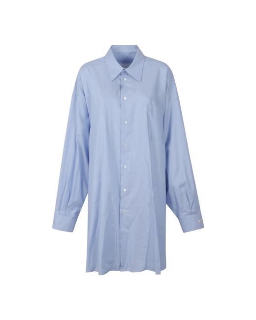 Maison Margiela Blue Shirt Dresses