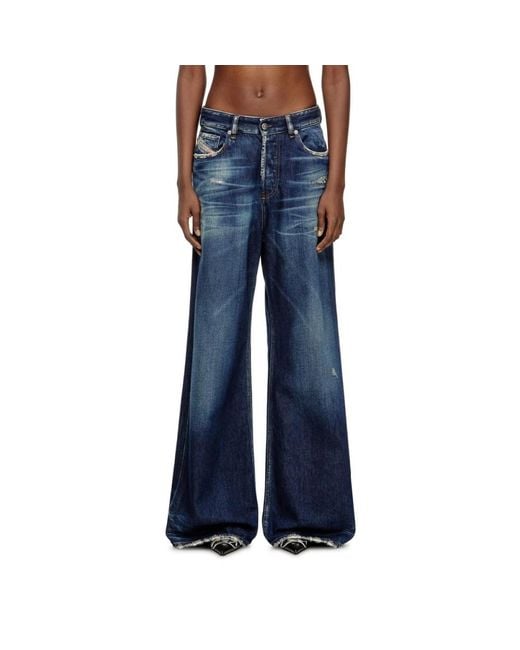 Wide Jeans DIESEL en coloris Blue