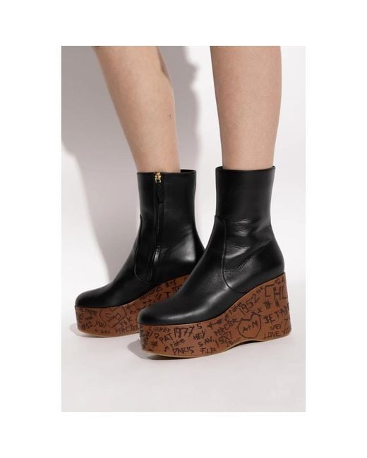 Chloé Brown Wedges