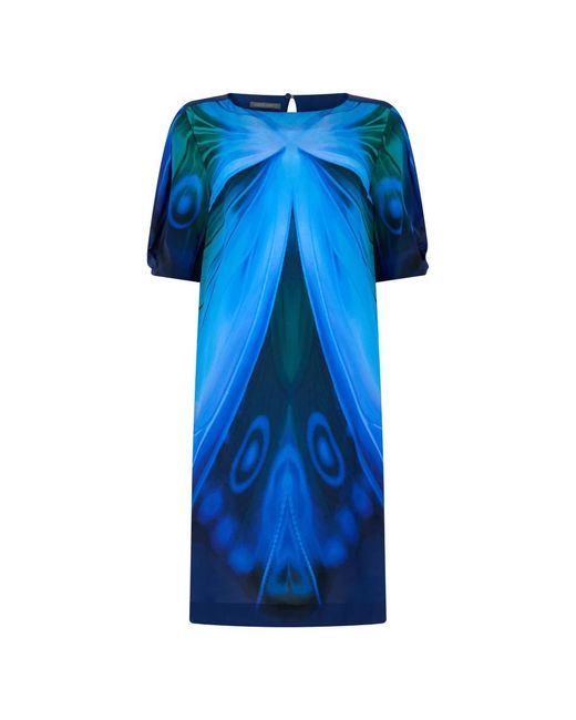 Alberta Ferretti Blue Short Dresses