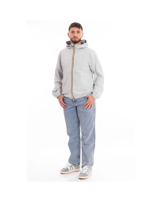 K-Way Jack Stretch Dot Jas in het Gray voor heren