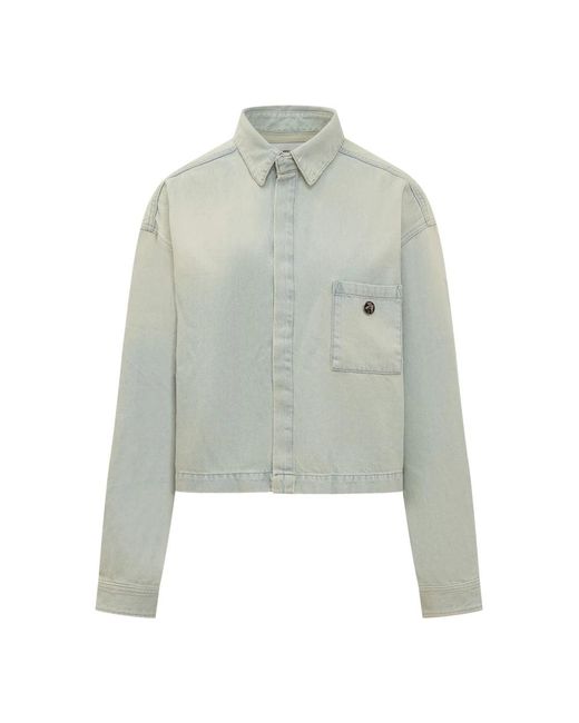 Ambush Overhemden ,Blauw ,Denim Denim Shirts in het Green