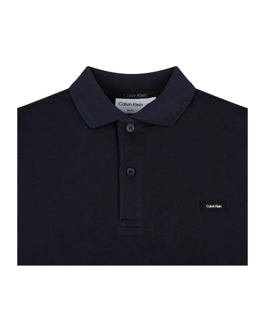 Calvin Klein Night sky polo shirt mit logo in Blue für Herren