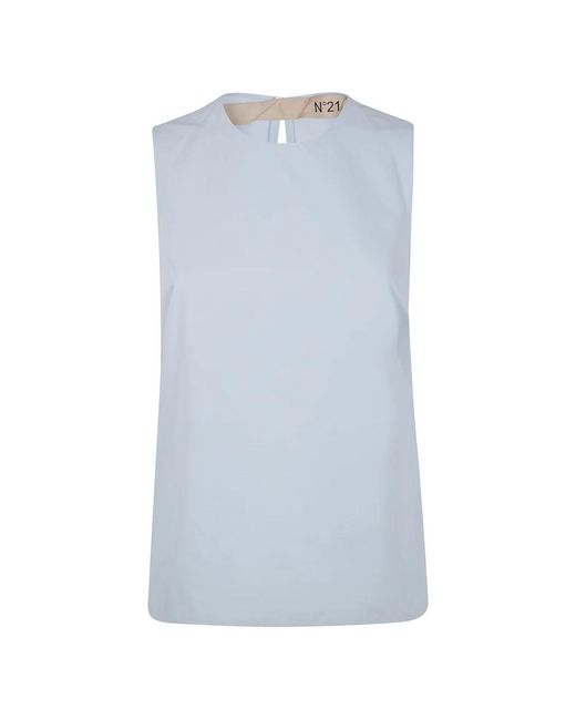 N°21 Katoenen Overhemd in het Blue